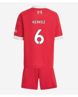 Billige Fotballdrakt Liverpool Milos Kerkez #6 Replika Hjemmedraktsett Barn 2025-26 Kortermet (med bukser)